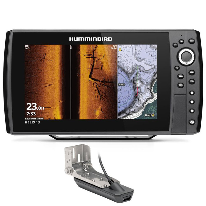  Humminbird HELIX G4N 10.1" CHIRP GPS Fishfinder with Transducer 