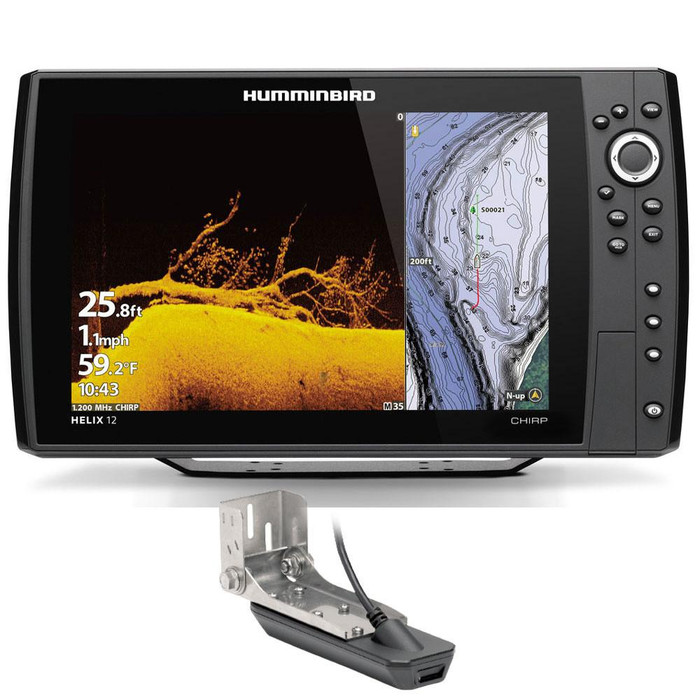 Humminbird HELIX G4N 12" CHIRP GPS Fishfinder with Transducer 
