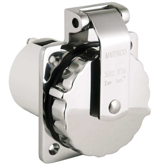  Marinco Stainless Steel 16/32A EasyLock Inlet 
