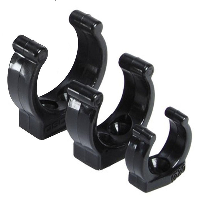 Pirates Cave Value Plastic Rowlock Clips Black  (20-30mm) 