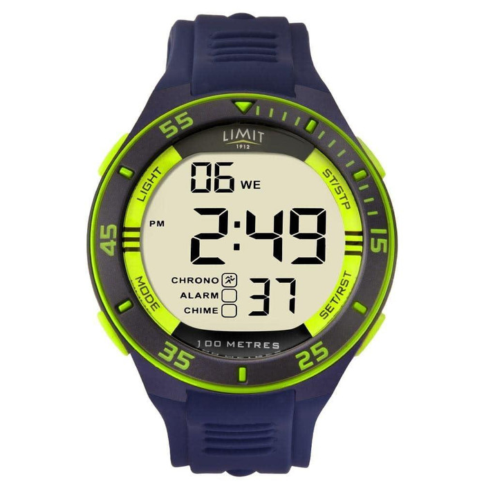  Limit Digital Sports Watch Navy/Lime 