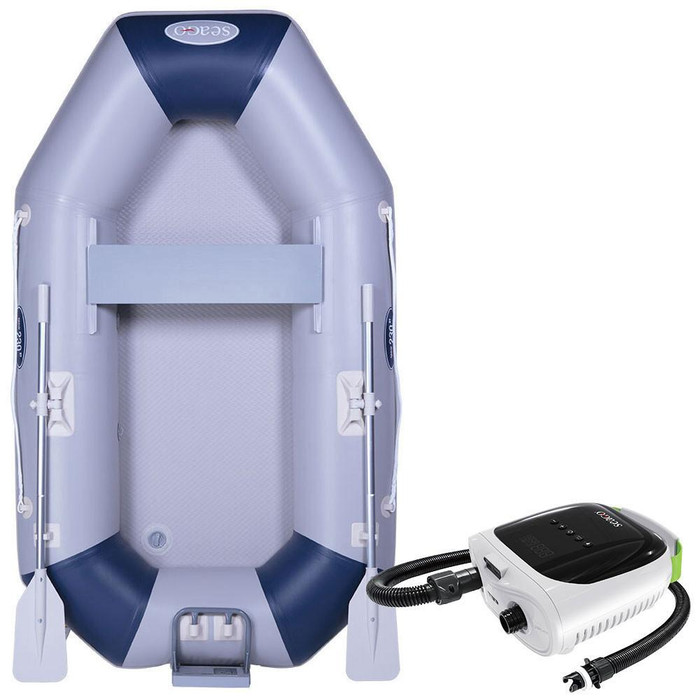  Seago Spirit 230 Round Tail 2.3m Inflatable Dinghy w/ Seago Airflow 250 Rechargeable Pump 