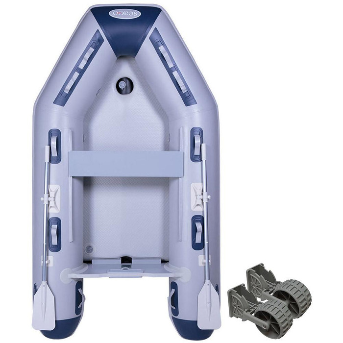  Seago Spirit 270 Air Deck 2.7m Inflatable Dinghy with Seago Dinghy Dolly Wheels 