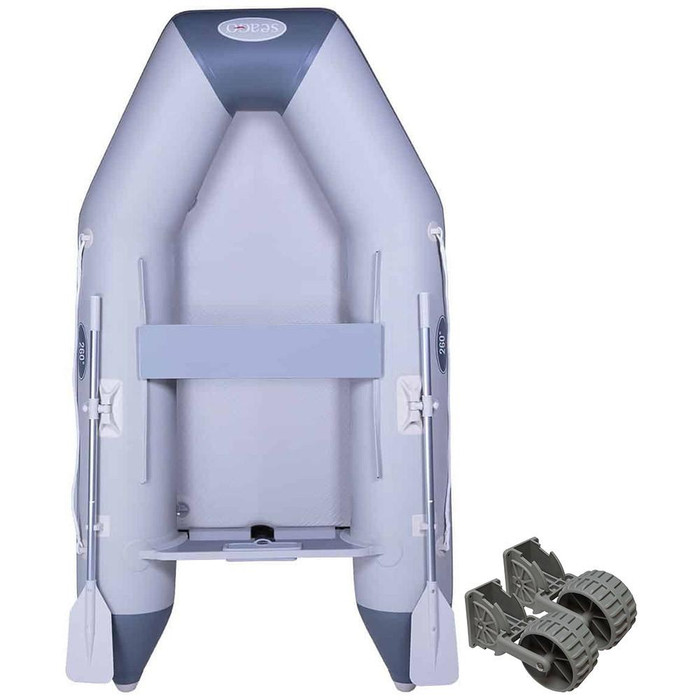  Seago 260 Air Floor 2.6m Inflatable Dinghy with Seago Dinghy Dolly Wheels 