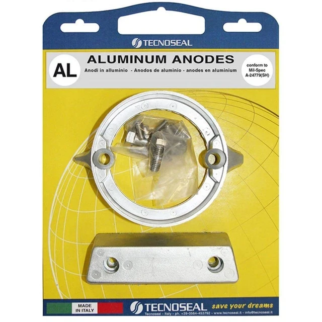 Tecnoseal Aluminium Volvo 290 Duo-Prop Sterndrive Anode Kit