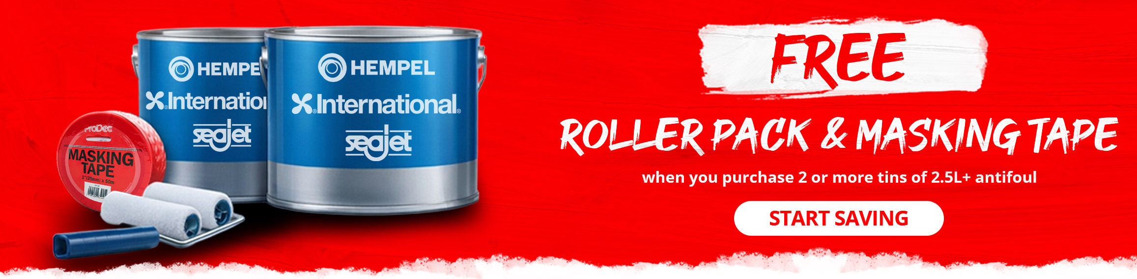 Free roller pack & masking tape