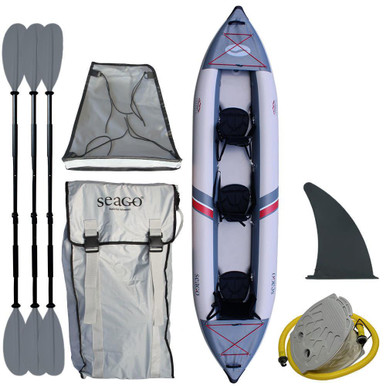 Seago Toronto 3 Person Inflatable Kayak Kit - Pirates Cave Chandlery