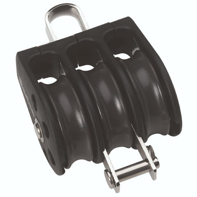 Barton Plain Triple Fixed Eye & Becket Block - Pirates Cave Chandlery