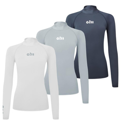 Gill 2024 Womens Zenzero Rash Vest Long Sleeve - White - 5109W 16 - 3