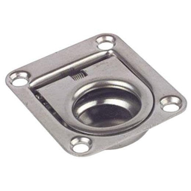 Stainless Steel Spring Loaded Ring Pull - Pirates Cave Chandlery