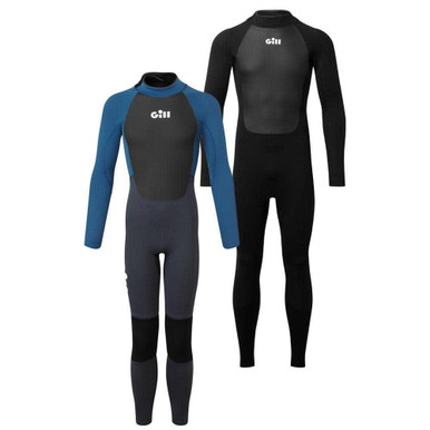 Gill Pursuit 4/3mm Junior Back Zip Wetsuit Black image 8