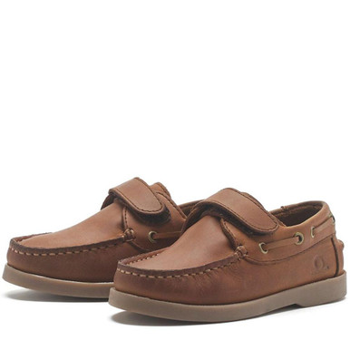 Chatham Oliver Kids Velcro Nubuck Deck Shoes image 2