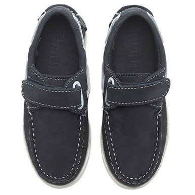 Chatham Oliver Kids Velcro Nubuck Deck Shoes image 3