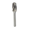 SC-5NF 1/2" X 1" Cyl Radius End Carbide Burr 1/4" Shank - Aluminum