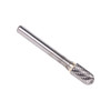 SC12 1/8 X 5/8 Cylindrical Radius End Carbide Burr 1/4 Shank