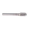 SC12 1/8" X 5/8" Cylindrical Radius End Carbide Burr 1/4 Shank