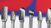 SC-3 3/8" X 3/4" Cylindrical Radius End Carbide Burr 1/4 Shank
