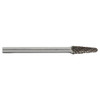 SL-81 3/16" X 7/16" Cone 14 Taper Carbide Burr 3/16" Shank
