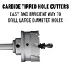 Tungsten carbide teeth for fast, efficient cutting