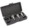 3 Piece Carbide Tipped Hole Cutter Set, 3/16" Depth of Cut