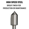 3/8"-90 HSS Single Flute Countersink
