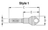 WELDB-18 3/16-17/32 90 degree Deburring Tool