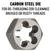 1/4"-20 Carbon Steel British Standard Hex Die
