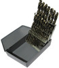 1.00mm - 13.00mm Cobalt Steel Jobber Drill Bit Set, 25 Pieces (.5mm Increments), Drill America