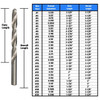 #18 HSS Polished Jobber Length Drill Bit, Drill America