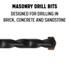 9/16" x 6"  1/2" Shank Carbide Tipped Masonry Drill Bit, Drill America