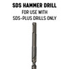 3/16" x 4" SDS-Plus Hammer Bit Drill Bit