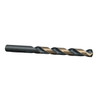 7/64 HSS Black & Gold KFD Split Point Mechanic Length Drill Bit, 3-Flat Shank, Killer Force Drill Bit
