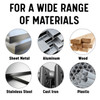 For drilling steel, aluminum, brass, plastic, wood and more