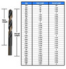 1/2" HSS Black & Gold KFD Split Point Mechanic Length Drill Bit, 3-Flat Shank, Killer Force Drill Bit