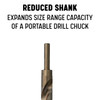 59/64" Reduced Shank Cobalt Drill Bit, 1/2" Shank, Qualtech