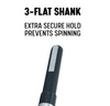 13/16" Reduced Shank HSS Drill Bit, 1/2" Shank, 3-Flat Shank, Drill America