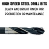 1-13/32" Reduced Shank HSS Drill Bit, 1/2" Shank, Drill America