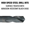 Manufactured from high-speed steel for general-purpose drilling