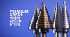 5 Piece HSS Step Drill Bit Set, (Sizes #1 - #5)