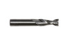 5/32" Carbide 2 Flute Uncoated (Bright) 9/16" Flute Length 2" Overall Length 3/16" Shank Single End Square End Mill, Drill America