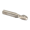 1/8 2 Flute Carbide Uncoated (Bright) 1/2 Flute Length 1-1/2 Overall Length 1/8 Shank Single End Ball End Mill, Drill America