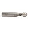 3/64" 2 Flute Carbide Uncoated (Bright) 7/64" Flute Length 1-1/2" Overall Length 1/8" Shank Single End Ball End Mill, Drill America