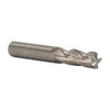 3/64 Carbide 4 Flute Uncoated (Bright) 7/64 Flute Length 1-1/2 Overall Length 1/8 Shank Single End Square End Mill, Drill America