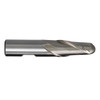9/16" X 1/2" HSS 2 Flute Single End Ball End Mill, Qualtech