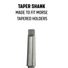 9/16" HSS 2MT Spiral Flute Bridge/Construction Reamer, Taper Shank