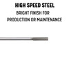3/8" HSS Straight Shank Straight Flute Chucking Reamer