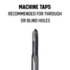 #6-32 UNC HSS 2 Flute Spiral Point Tap, Qualtech