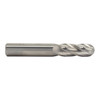 1/8" Carbide 4 Flute Uncoated (Bright) 3/4" Flute Length 2-1/4" Overall Length 1/8" Shank Single End Square End Mill, Drill America