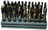 1/2-1x64ths 33 Piece Cobalt Reduce Shank Drill Bit Set, Qualtech