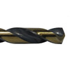 1/16" - 1/4" HSS Black & Gold Mechanic Length Drill Bit Set, Metal Case, 13 Pieces (1/64 Increments)